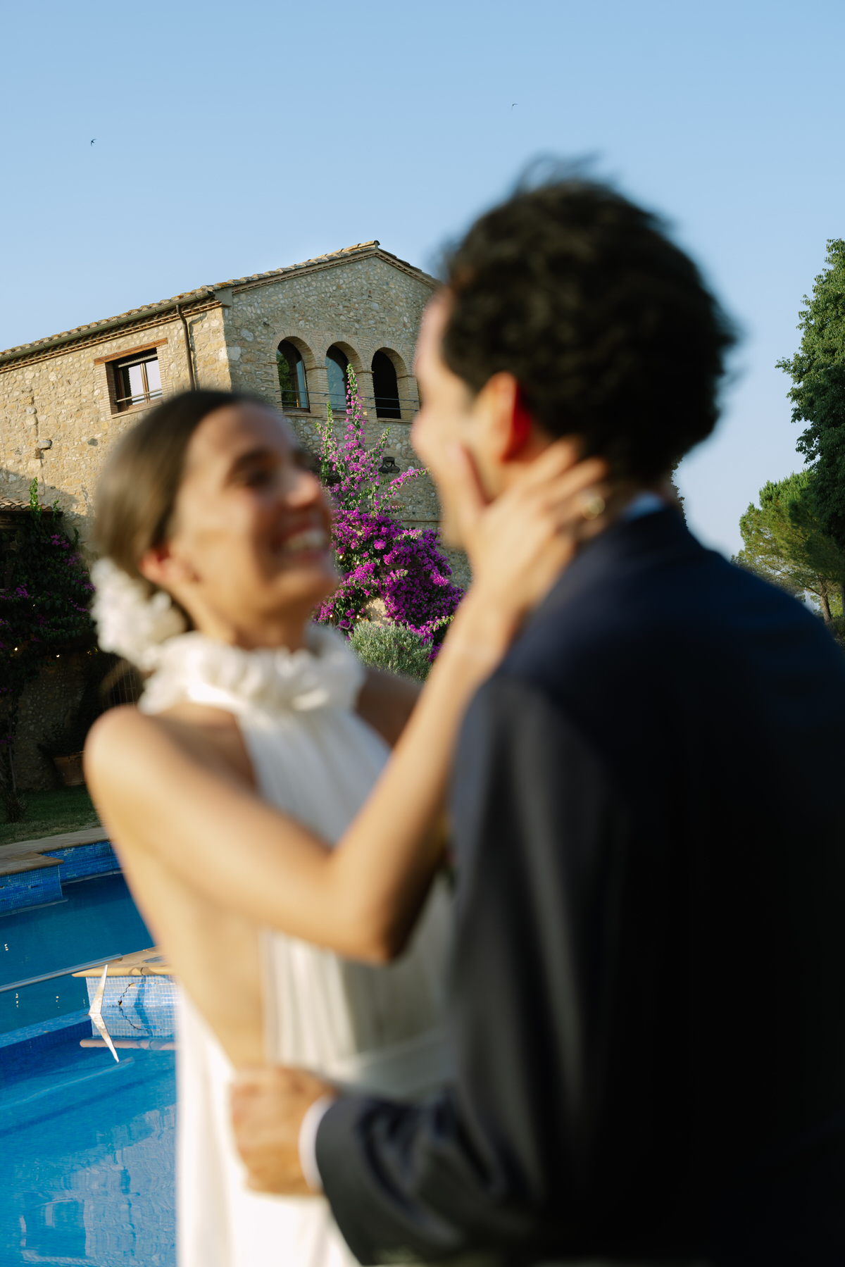 reportaje de fotografías de novios en Mas Terrats