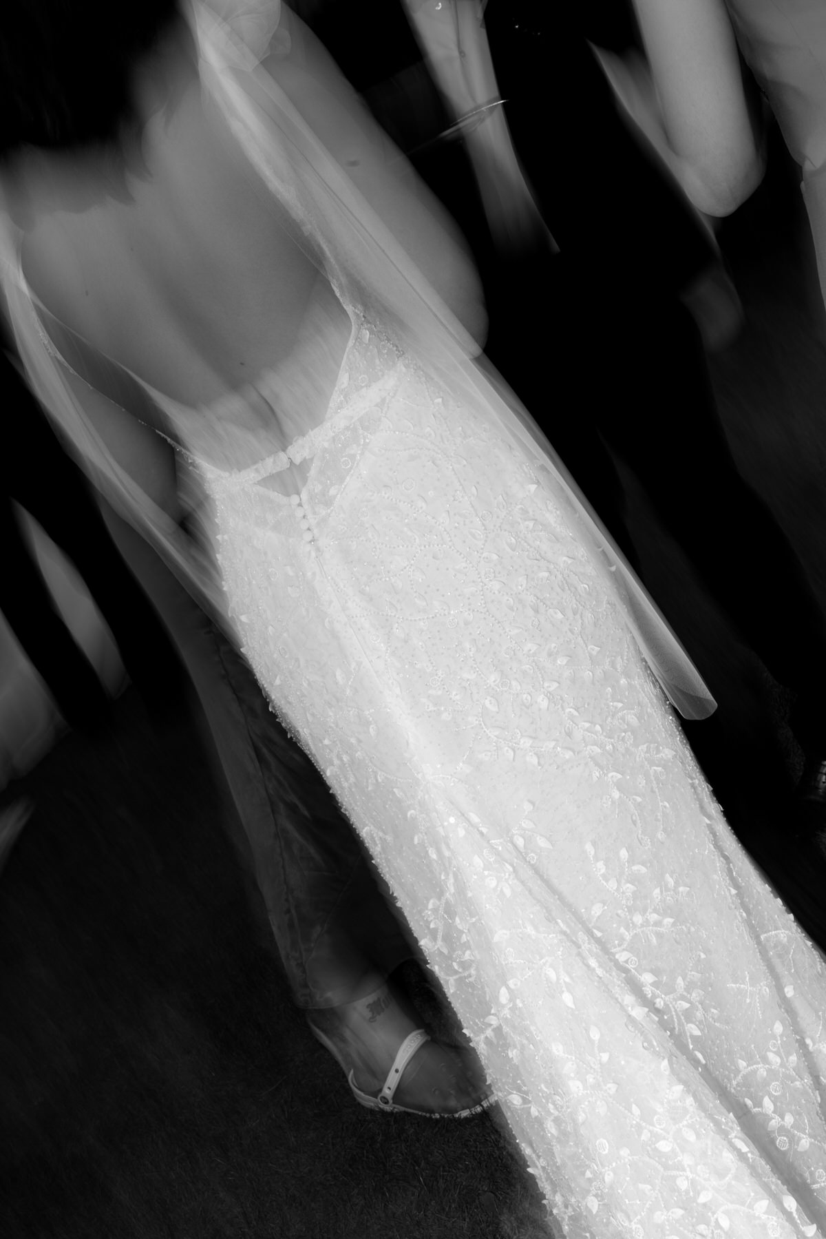 Vestido de novia de un reportaje de fotografías