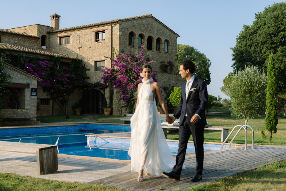 Reportaje de novios en Mas Terrats, Girona