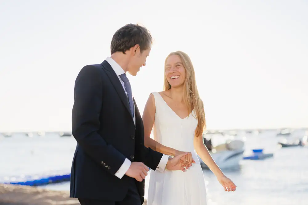 golden hour wedding photography
